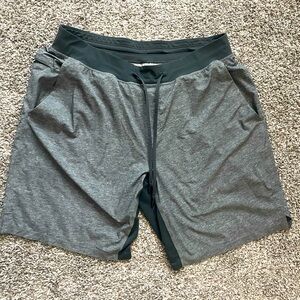 Light Blue/Navy Lululemon Men’s Stretchy Shorts